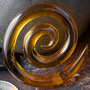 Glass super spirals (Honey)