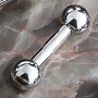 Steel straight barbell (internally threaded)