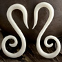 Bone swan spirals