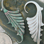 Black shell winged glory design