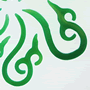 Plastic swirl tribal swan spiral