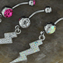 Lightning bolt navel