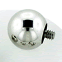 Steel threaded ball