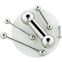 Steel barbell (internally threaded)
