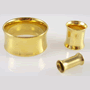 Gold plated double flare eyelet
