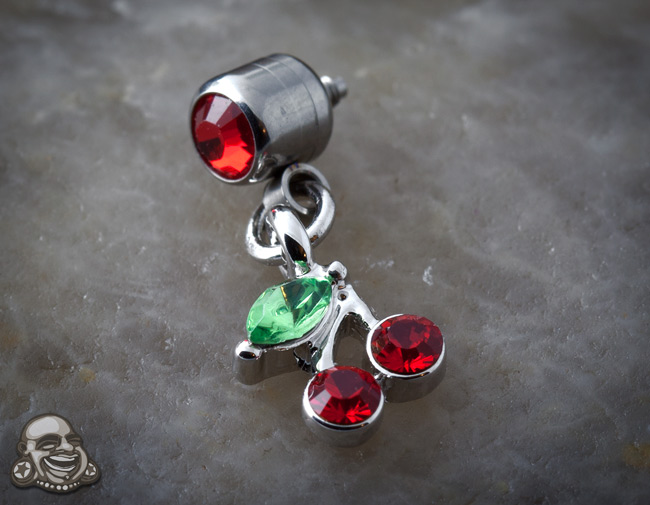 Gemmed Cherry Dangle Microdermal End