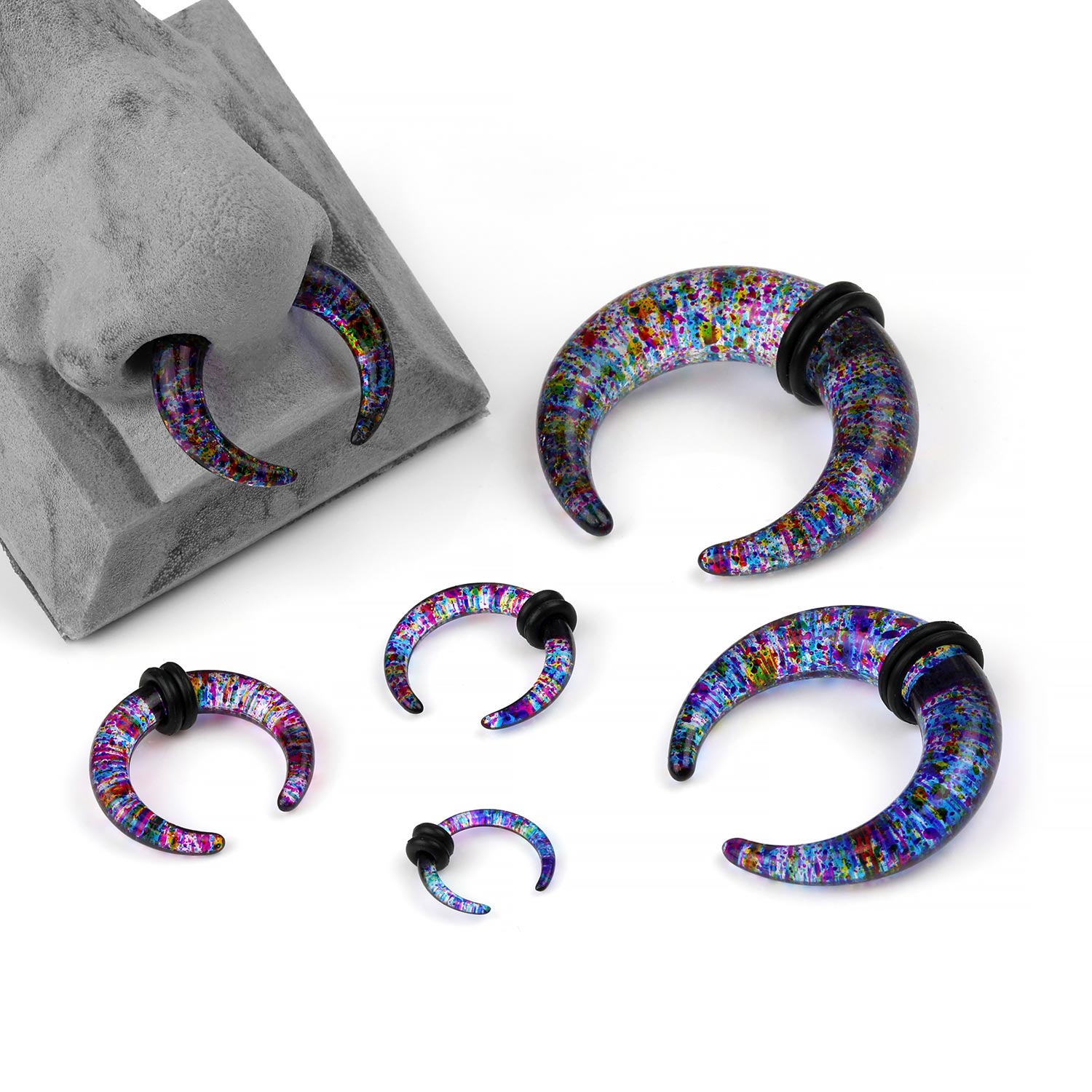 Acrylic Rainbow Pointillism Pincher