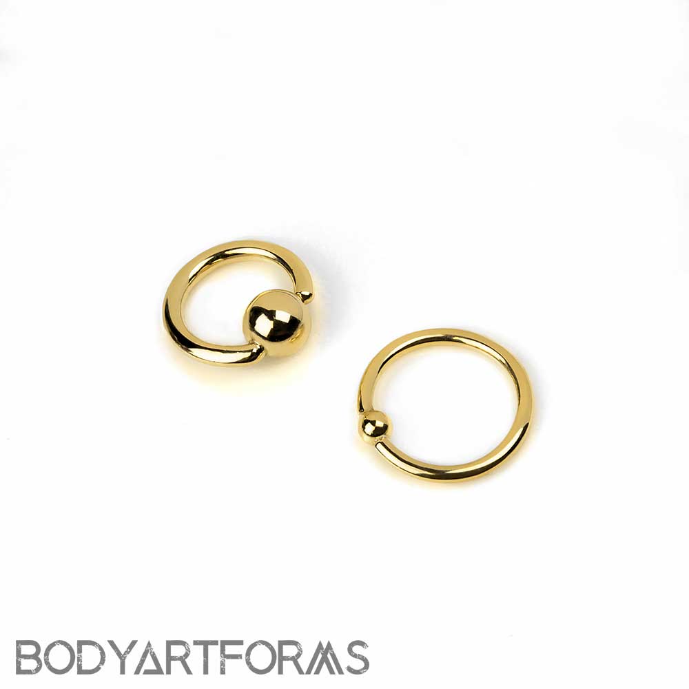 14k Gold Fixed Bead Ring | Seamless