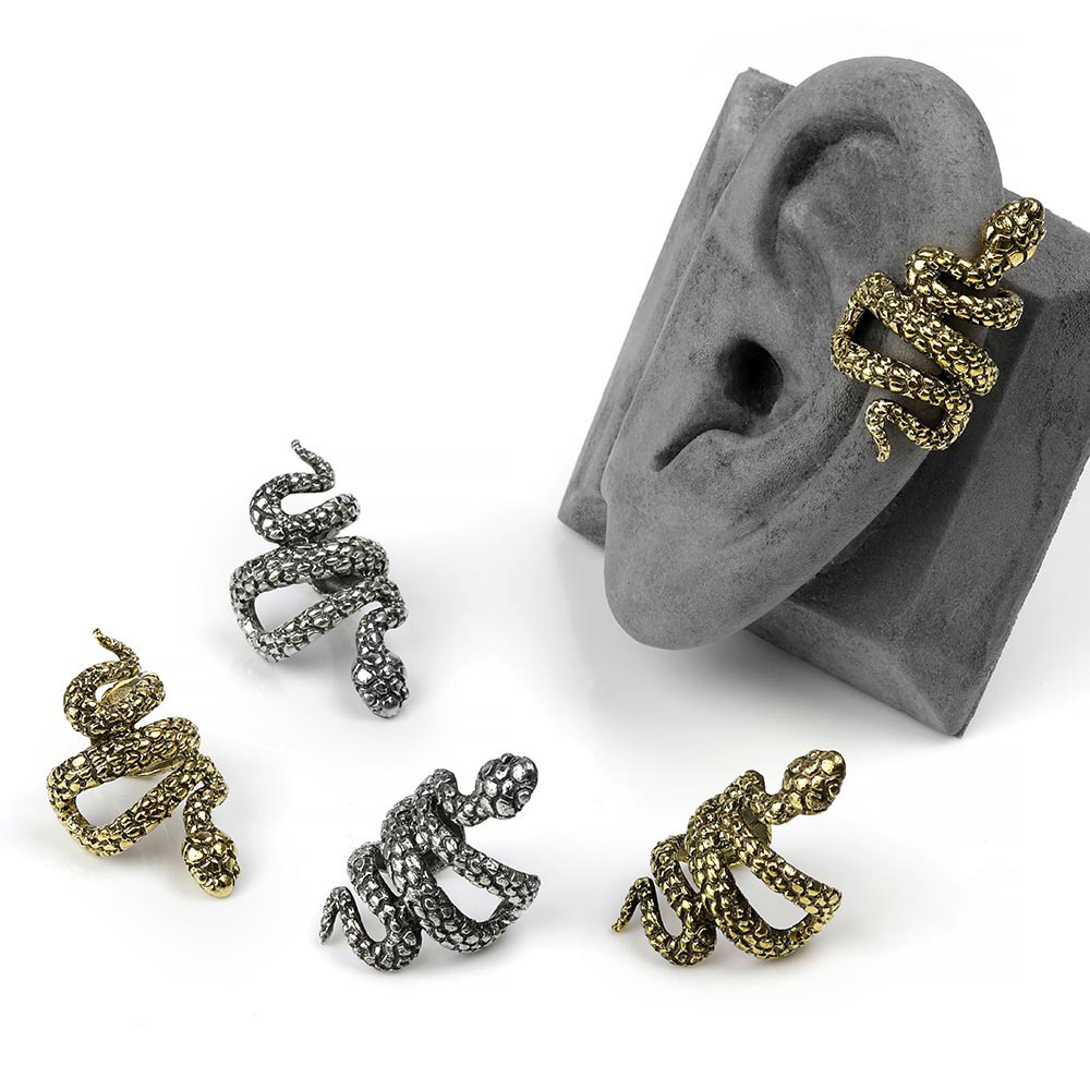 Brass Snake Ear Cuff
