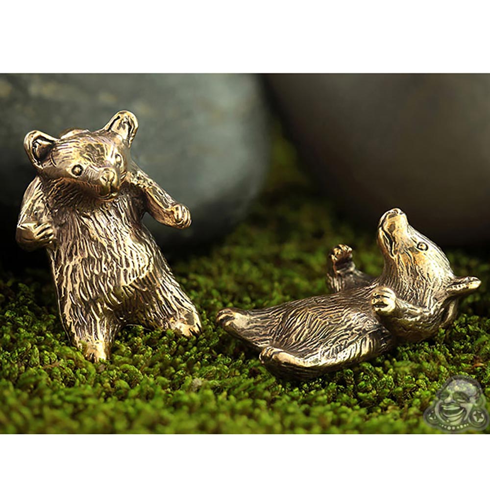 Solid Bronze Bear Cub Weights