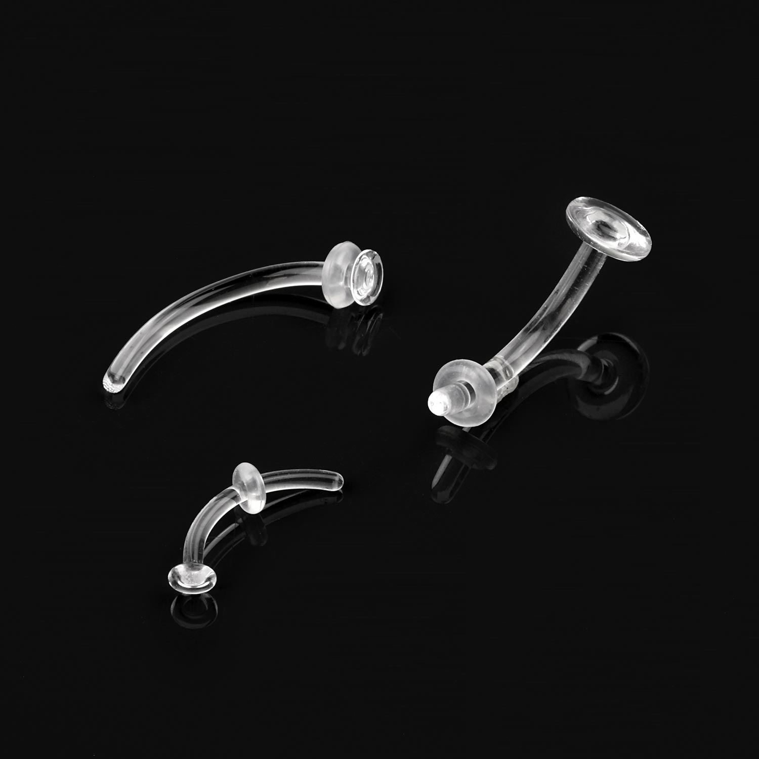 Glass Septum Ring Clear Septum Piercing Retainer Nose Piercing