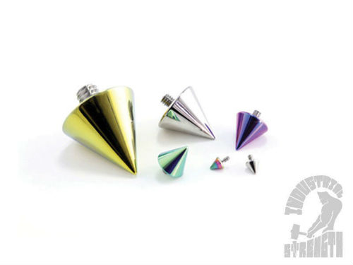 Custom Order Titanium Cone Threaded End