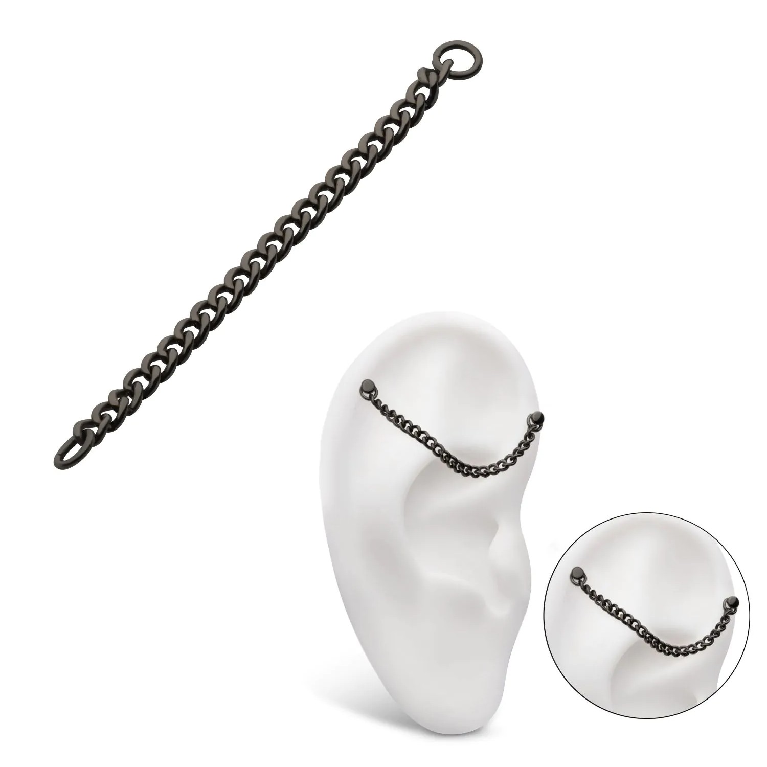Custom Order Plated Titanium Curb Chain