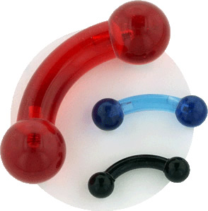 Acrylic curved barbell hotsell