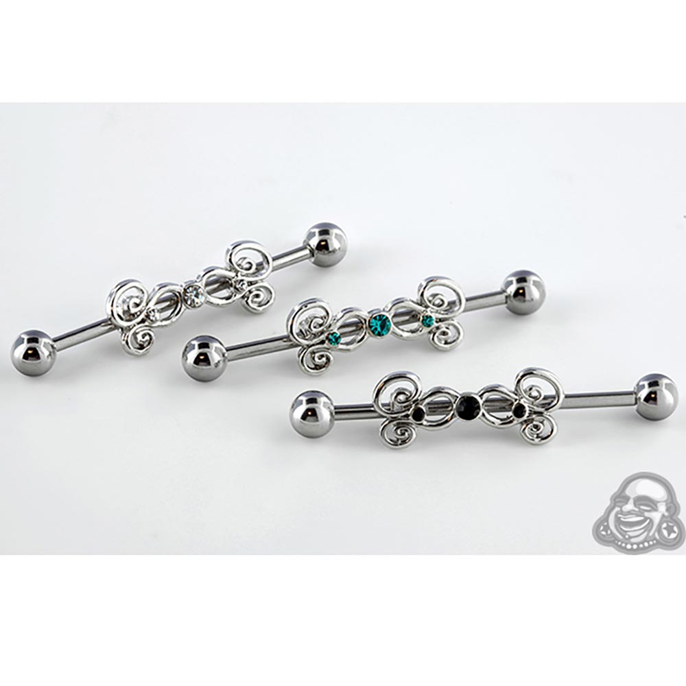Gem Swirl Industrial Barbell Set