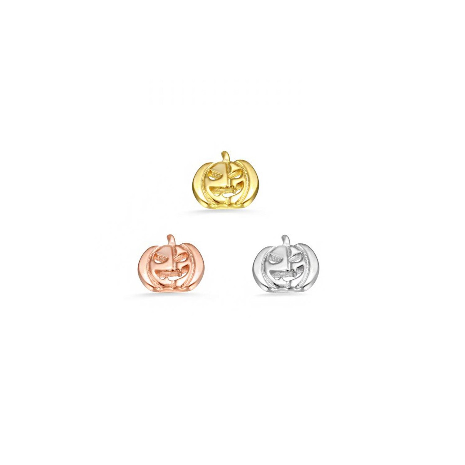 Custom Order 14k Gold Pumpkin Internally Threaded End