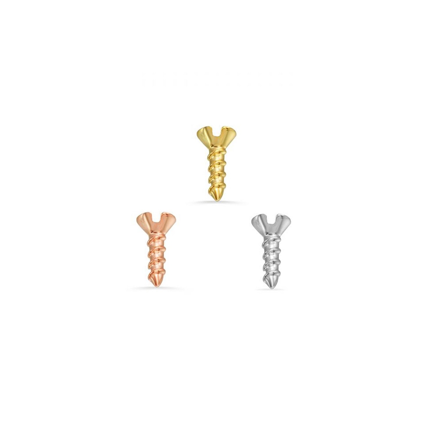 Custom Order 14k Gold Screw Internally Threaded End