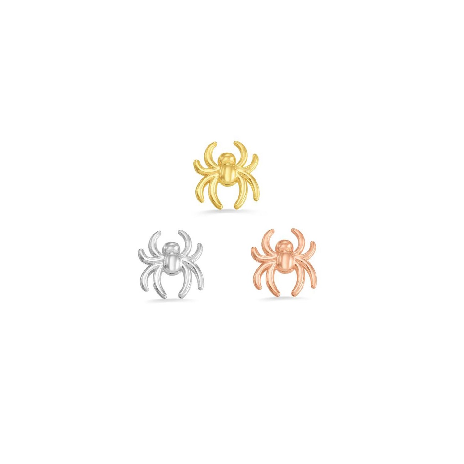 Custom Order 14k Gold Spider Internally Threaded End