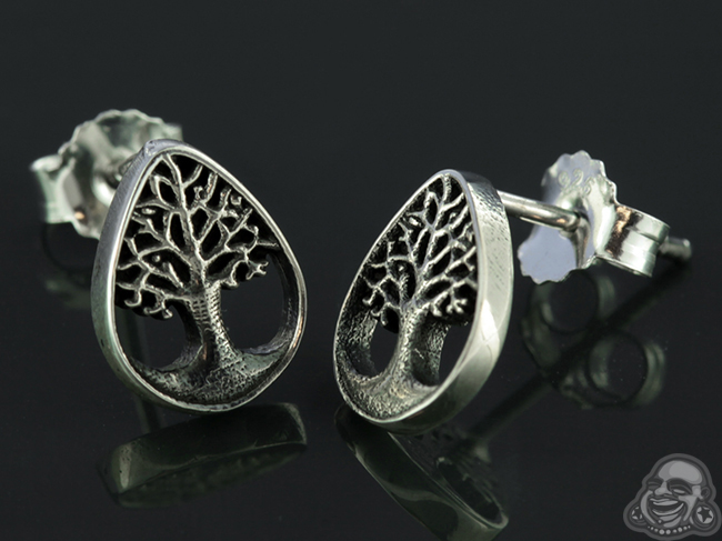 Sterling Silver Tree Of Life Earrings Sterling Silver Tree Of Life Earrings Main Photo