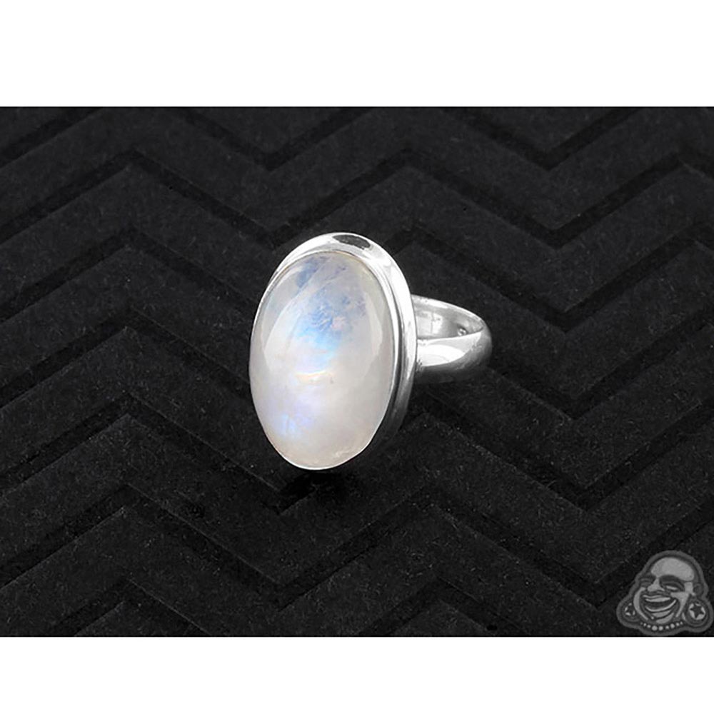 Silver And Moonstone Ring