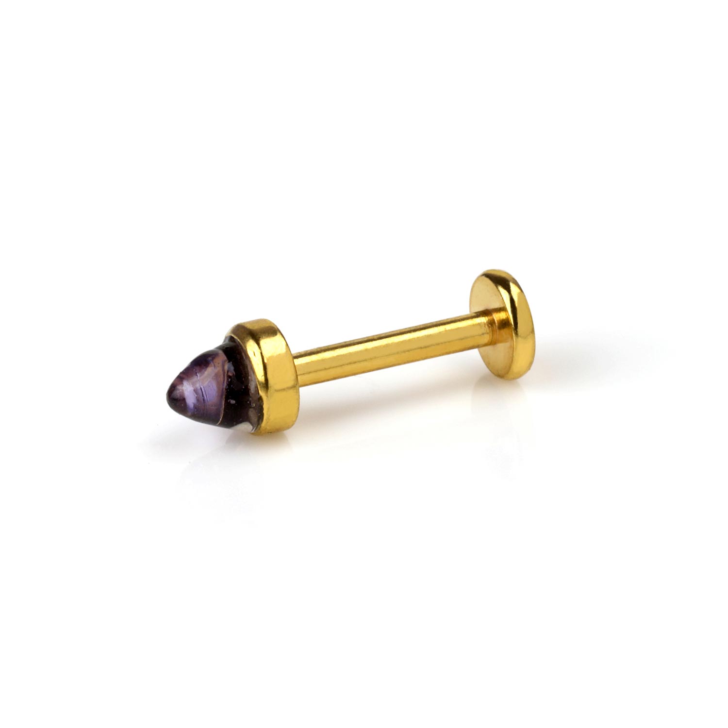 nose stud amethyst labret