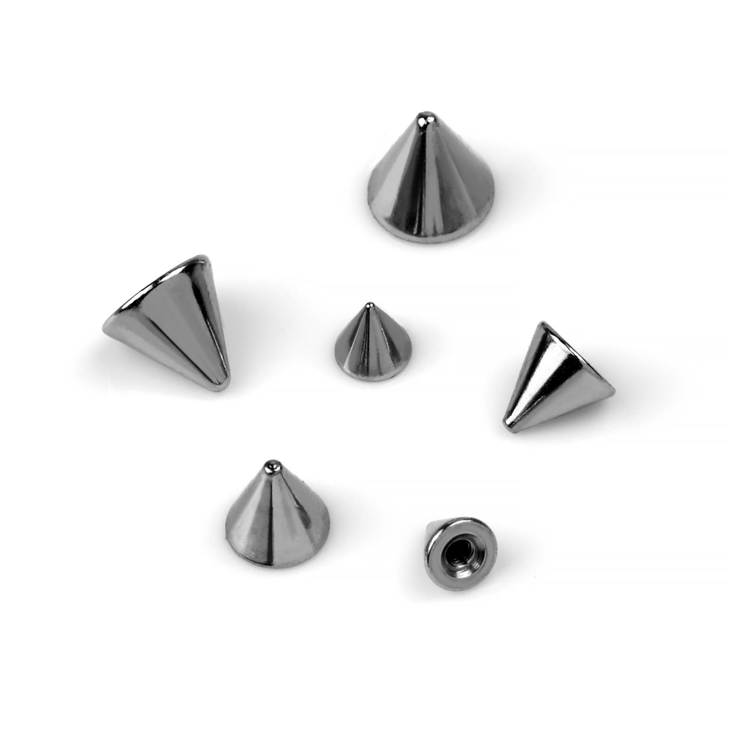 Stainless Steel Externally Threaded Steel Cone Spike End