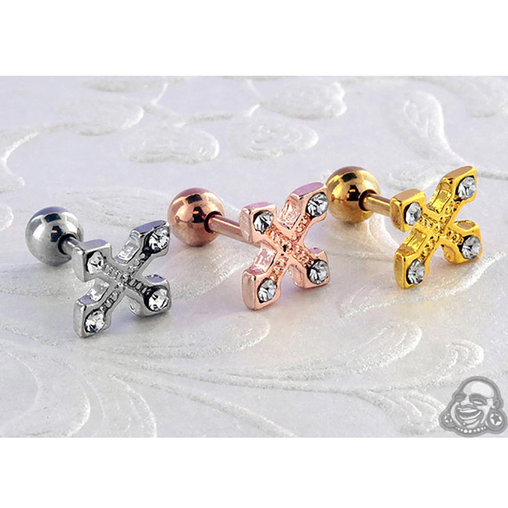 Cross Bottony Barbell