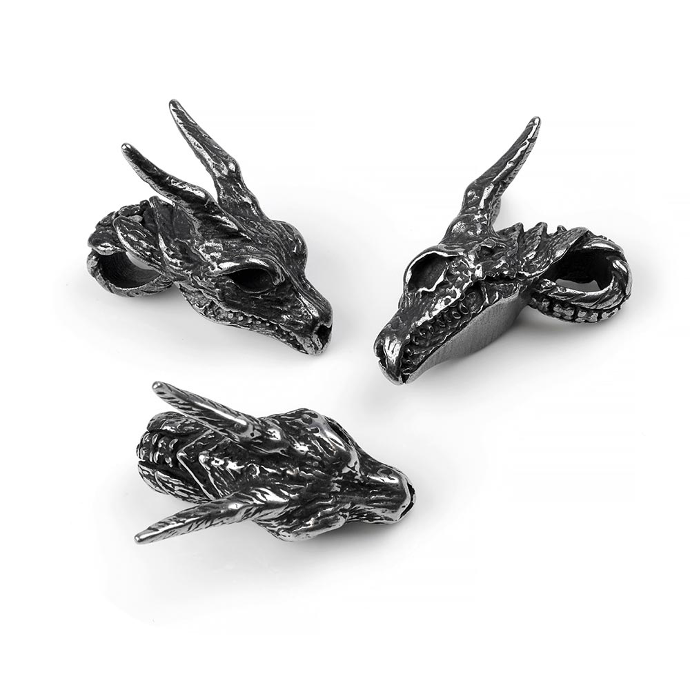 Steel Dragon Head Pendant