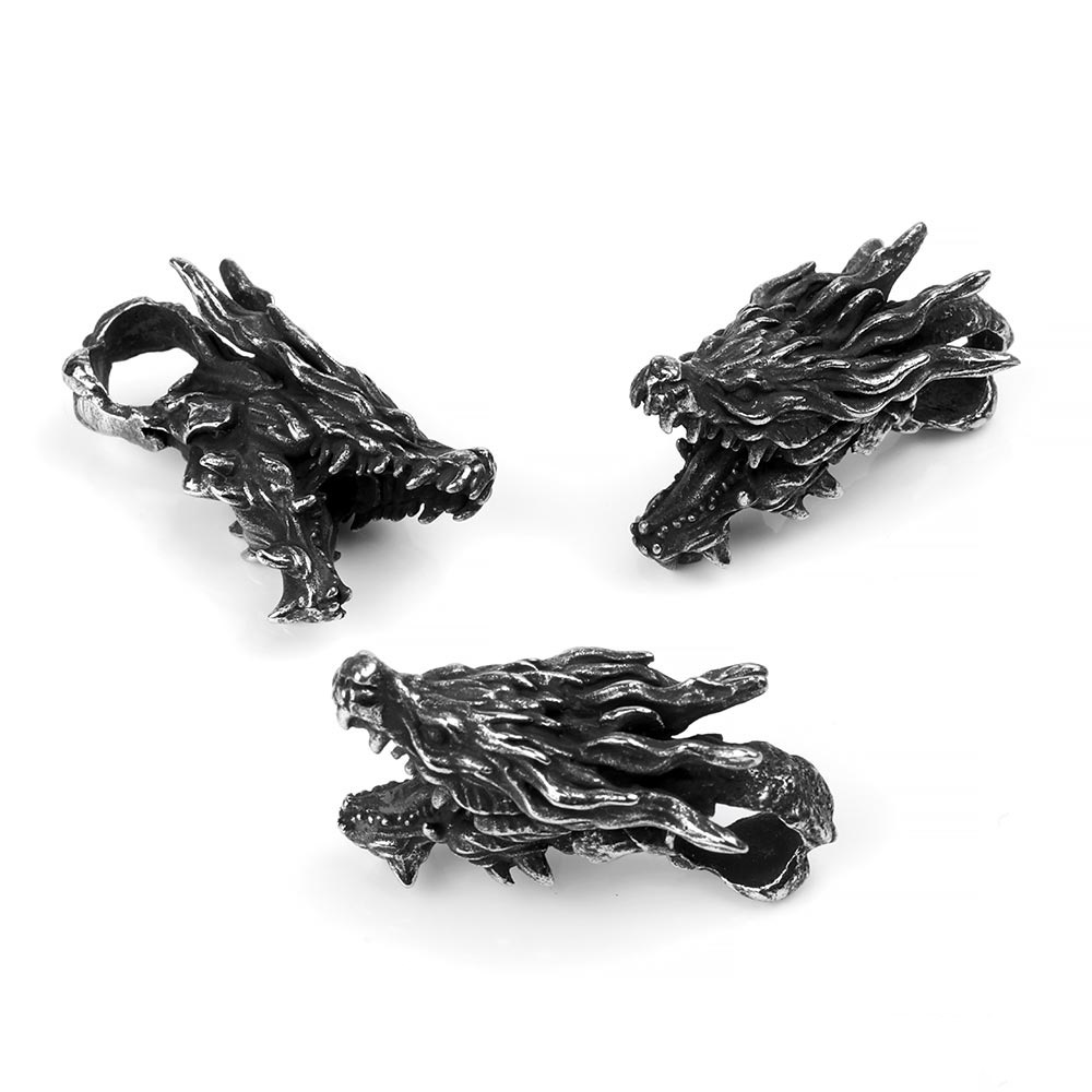Steel Dragon Head Pendant