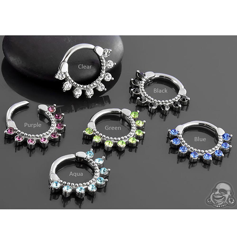 Eight Gem Septum Clicker
