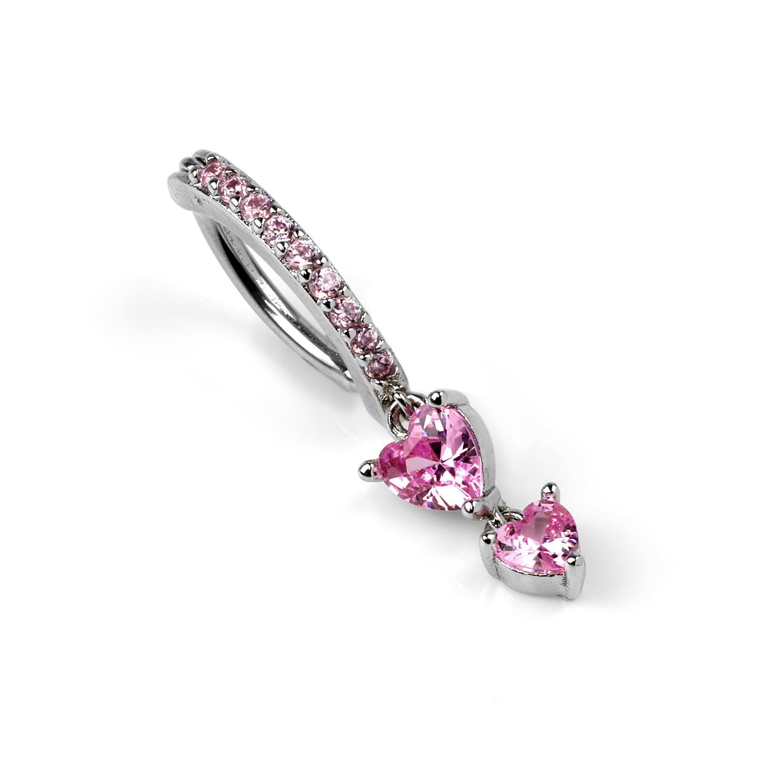 Steel Heart Gem Dangle Rail Clicker