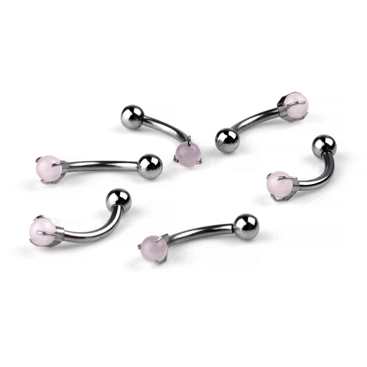 Curved Barbell With Opals: Versatile Piercing Jewelry