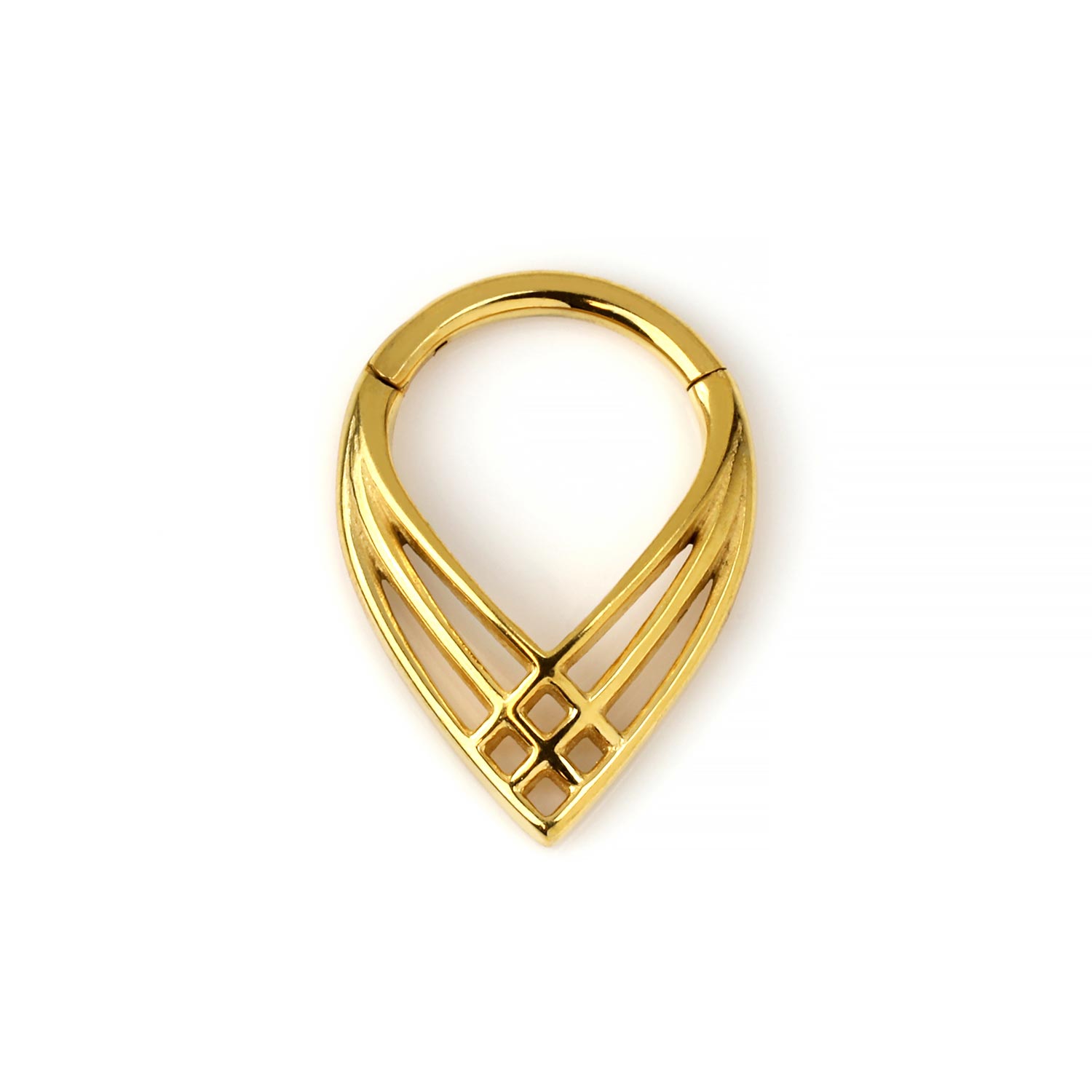 Metallic. Click Steel Tapered Lattice Clicker | Radiant | Beauty