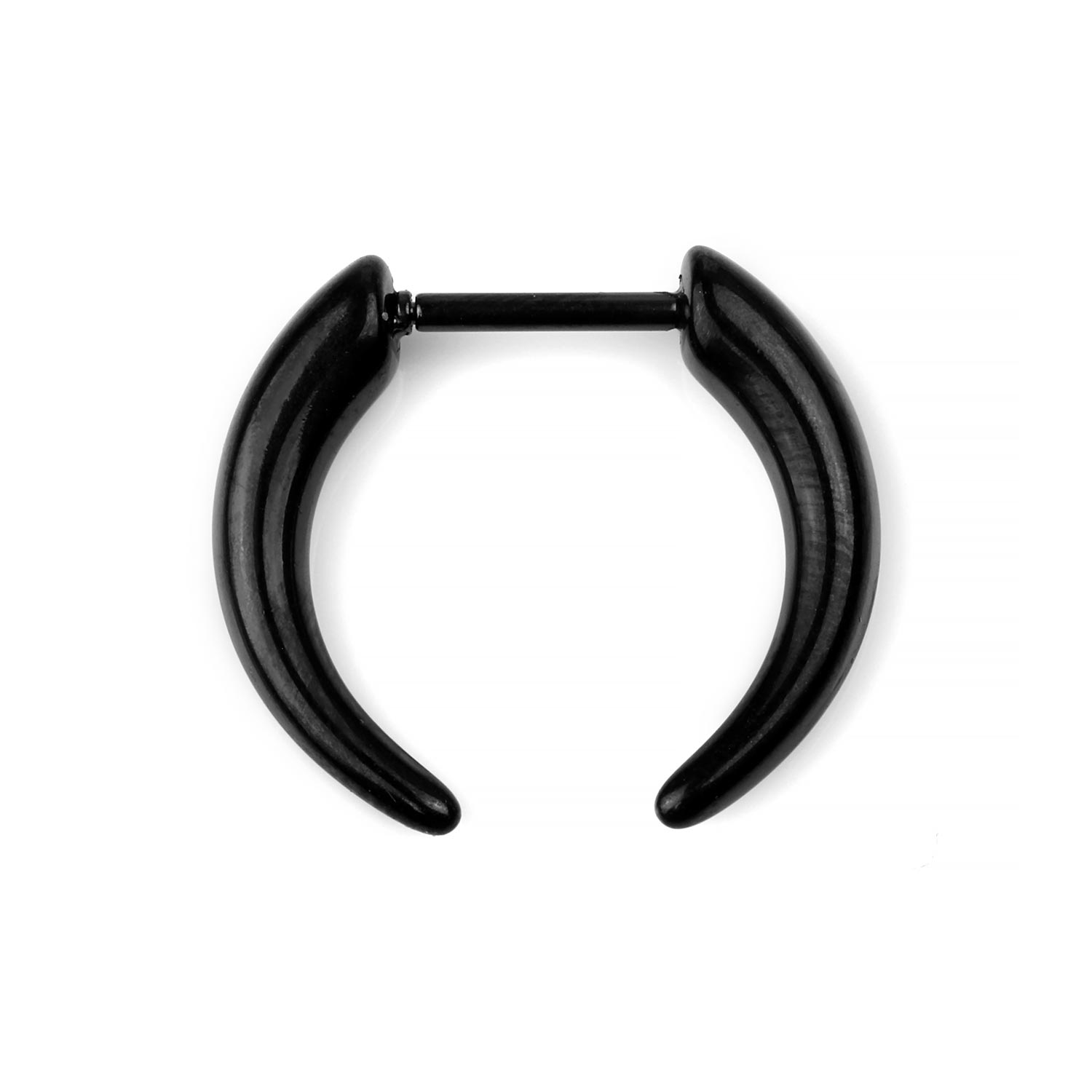 black fish hook septum Halloween Bone Titanium Clicker Hoop Fish Skeleton Ring Gold / 16G (1.2mm) / 10mm The new Demon Perfect Circle Hooks are the only circle hooks with Precision Proportions 1pc Long Spikes Circular Barbell