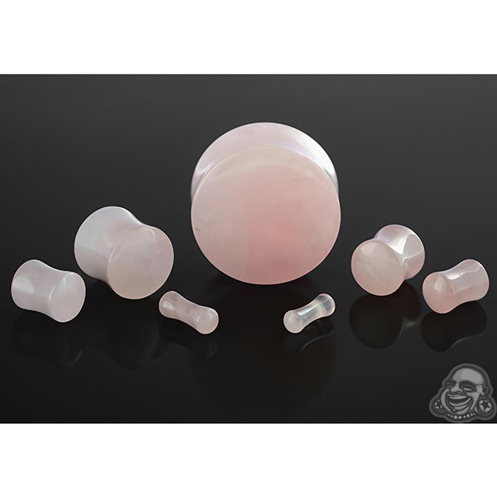 Rose Quartz Stone Plugs