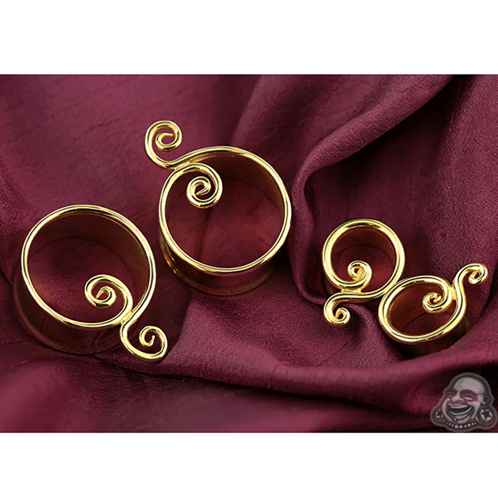 18k Gold Plated Twist Eyelets