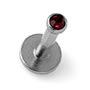 Steel Labret With Micro Gem For Diverse Piercing Types