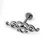 Steel Daydream Filigree Labret For Helix, Lobe, Tragus