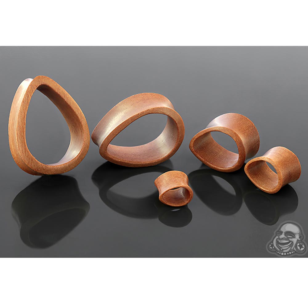 Saba Wood Teardrop Eyelets